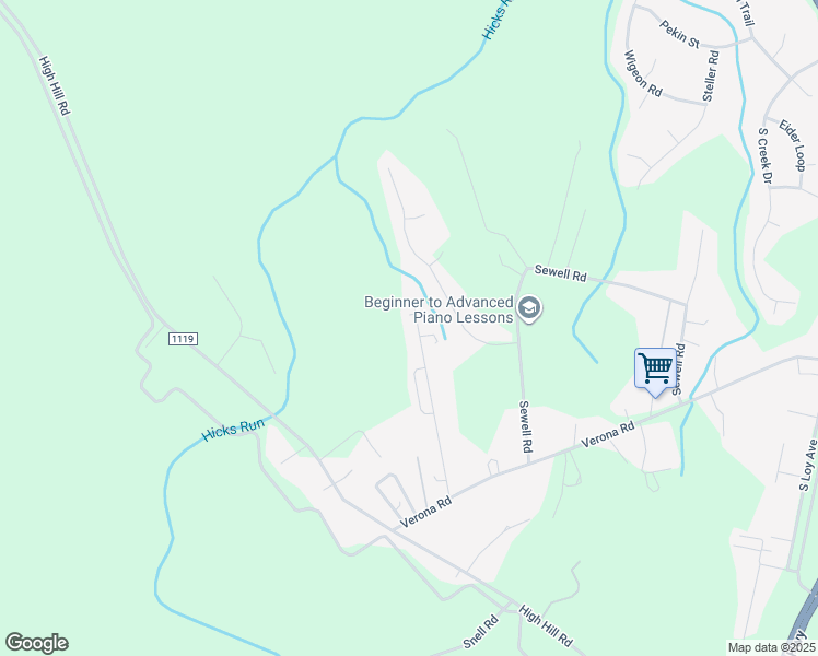 map of restaurants, bars, coffee shops, grocery stores, and more near 199 Johnny Parker Road in Jacksonville