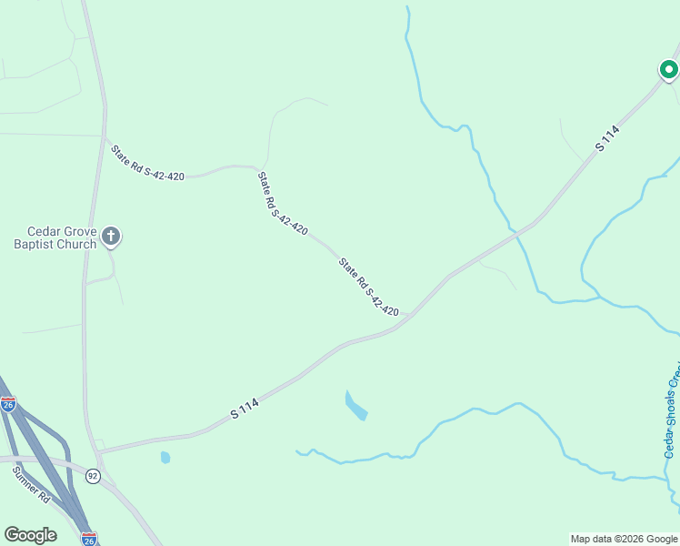 map of restaurants, bars, coffee shops, grocery stores, and more near 221 State Road S-42-420 in Enoree