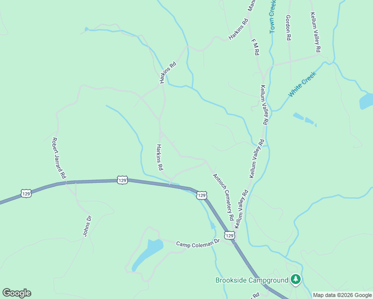 map of restaurants, bars, coffee shops, grocery stores, and more near 308 Antioch Church Road in Cleveland