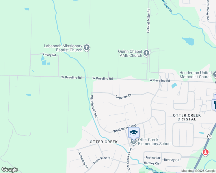 map of restaurants, bars, coffee shops, grocery stores, and more near 7 Trevino Cove in Little Rock
