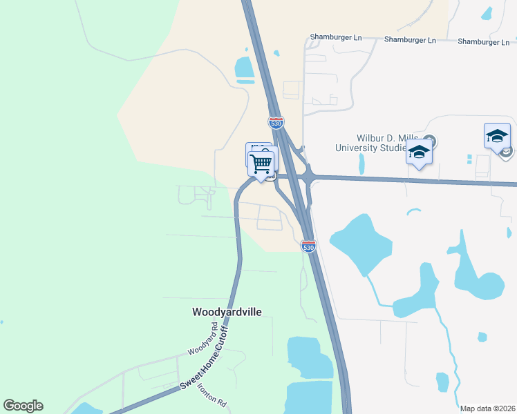map of restaurants, bars, coffee shops, grocery stores, and more near 411 West Dixon Road in Little Rock
