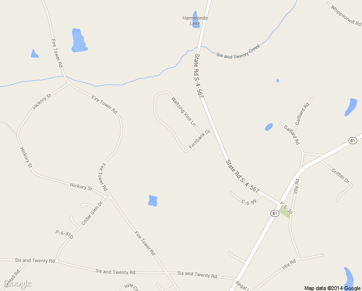 map of restaurants, bars, coffee shops, grocery stores, and more near 164 Waltzing Vine Lane in Williamston