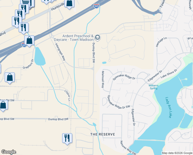 map of restaurants, bars, coffee shops, grocery stores, and more near 209 Mainsail Way in Madison