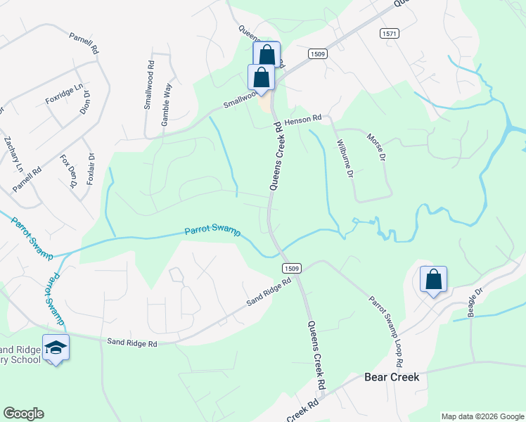 map of restaurants, bars, coffee shops, grocery stores, and more near 201 Toucan Way in Hubert