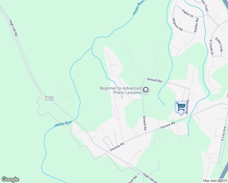 map of restaurants, bars, coffee shops, grocery stores, and more near 199 Johnny Parker Road in Jacksonville