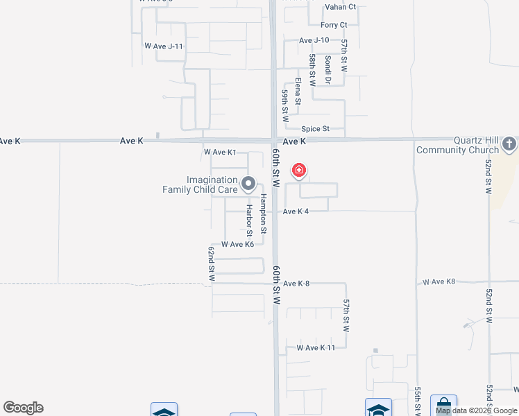 map of restaurants, bars, coffee shops, grocery stores, and more near 43361 Hampton Street in Lancaster