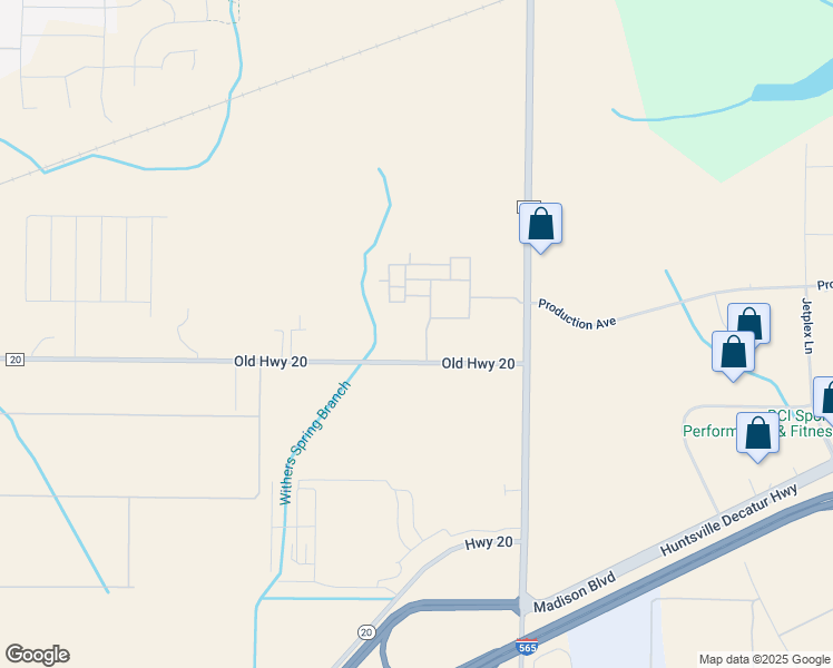map of restaurants, bars, coffee shops, grocery stores, and more near 29915 Old Highway 20 in Madison