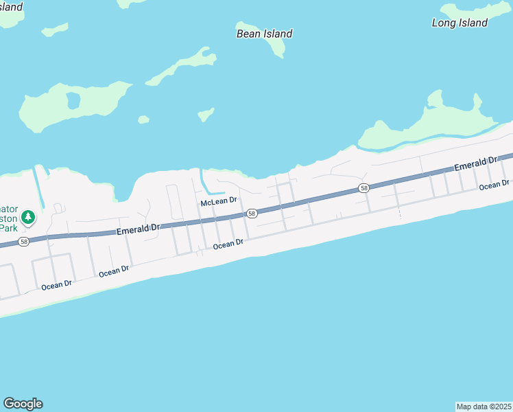 map of restaurants, bars, coffee shops, grocery stores, and more near 5712 Emerald Drive in Emerald Isle
