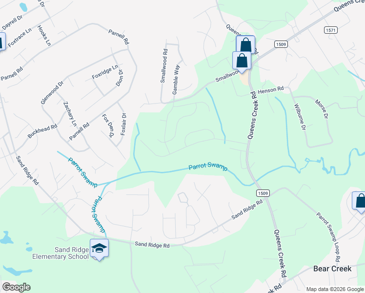 map of restaurants, bars, coffee shops, grocery stores, and more near 109 Evergreen Drive in Hubert