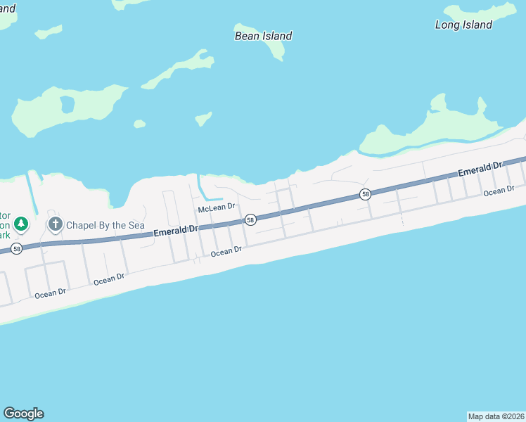 map of restaurants, bars, coffee shops, grocery stores, and more near 100 Hurst Road in Emerald Isle