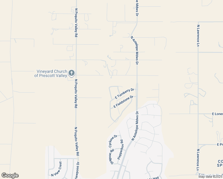 map of restaurants, bars, coffee shops, grocery stores, and more near 7695 East Acre Way in Prescott Valley