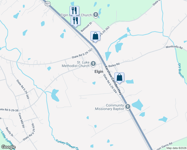 map of restaurants, bars, coffee shops, grocery stores, and more near 128 State Road S-29-38 in Lancaster