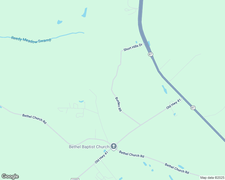 map of restaurants, bars, coffee shops, grocery stores, and more near 351 Burden Road in Tar Heel