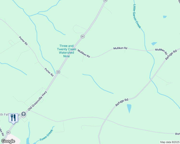 map of restaurants, bars, coffee shops, grocery stores, and more near 126 Mulliken Road in Central