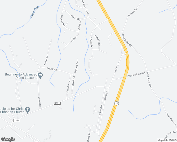 map of restaurants, bars, coffee shops, grocery stores, and more near 254 South Creek Drive in Jacksonville