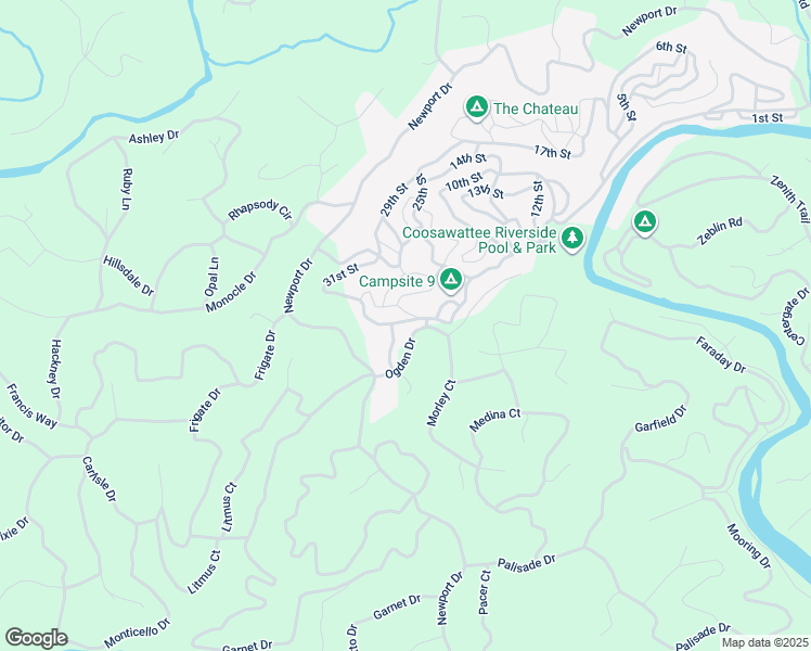map of restaurants, bars, coffee shops, grocery stores, and more near 49 31st Street in Ellijay