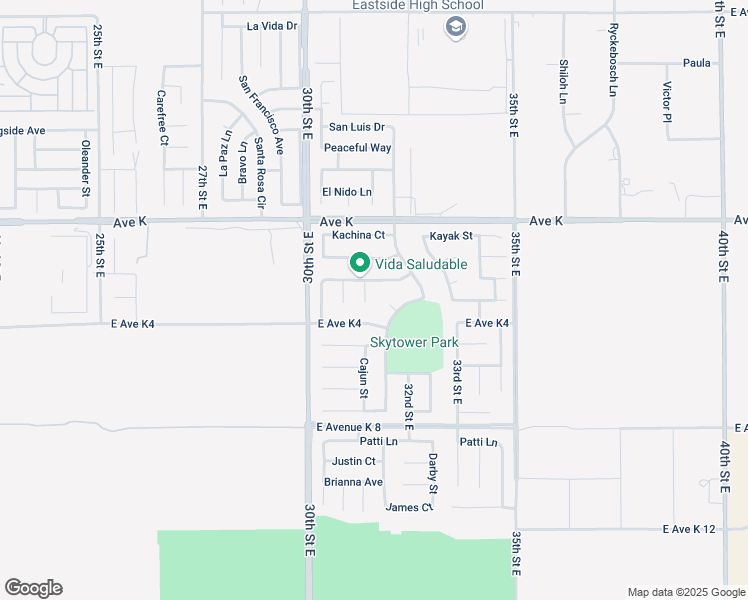 map of restaurants, bars, coffee shops, grocery stores, and more near 43432 Bale Court in Lancaster