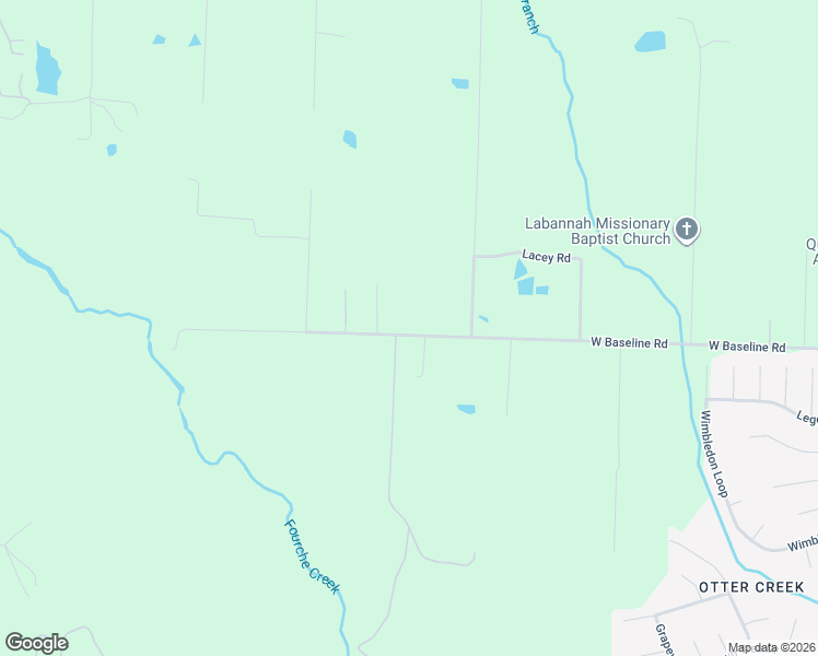 map of restaurants, bars, coffee shops, grocery stores, and more near 16001 West Baseline Road in Little Rock
