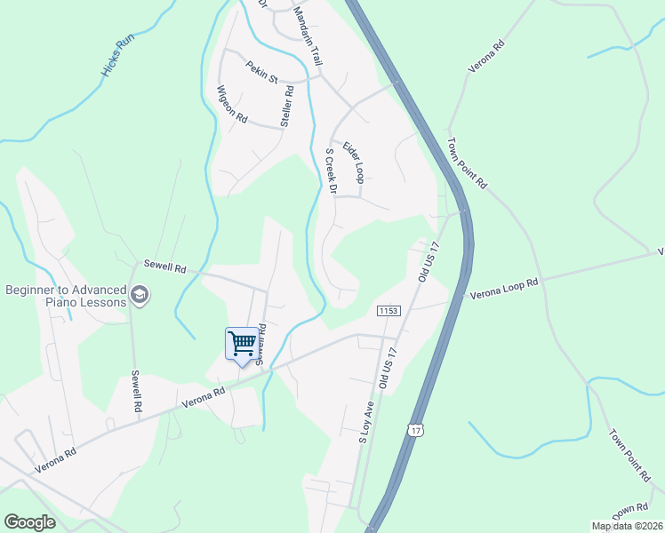 map of restaurants, bars, coffee shops, grocery stores, and more near 249 South Creek Drive in Jacksonville