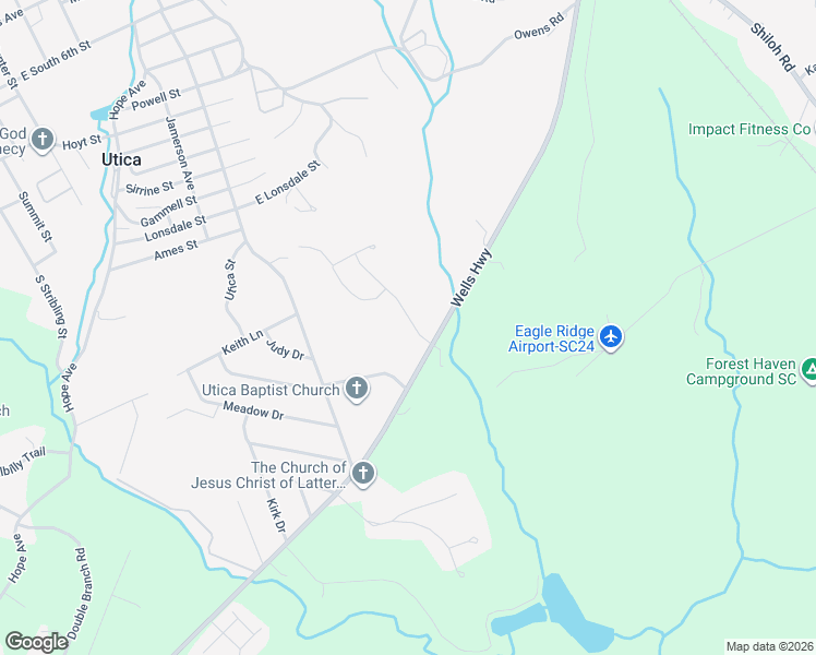 map of restaurants, bars, coffee shops, grocery stores, and more near in Utica