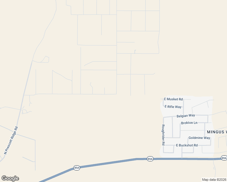 map of restaurants, bars, coffee shops, grocery stores, and more near 12680 East Bareback Road in Prescott Valley