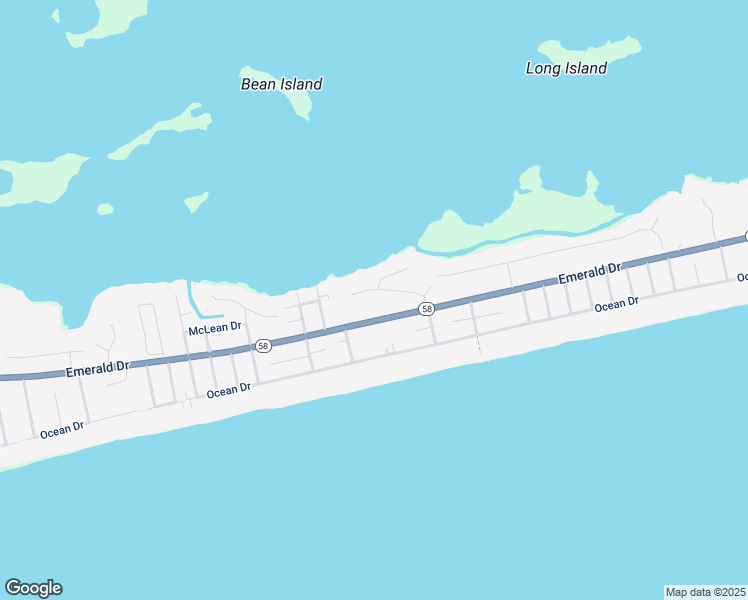 map of restaurants, bars, coffee shops, grocery stores, and more near 5415 Cedar Tree Lane in Emerald Isle