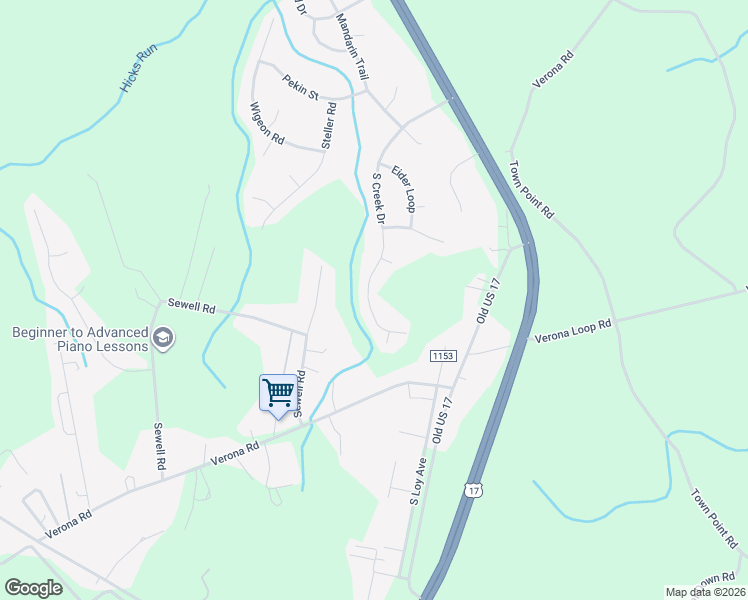 map of restaurants, bars, coffee shops, grocery stores, and more near 249 South Creek Drive in Jacksonville
