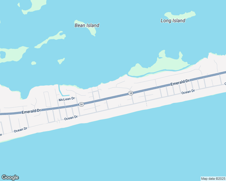 map of restaurants, bars, coffee shops, grocery stores, and more near 5417 Cedar Tree Lane in Emerald Isle