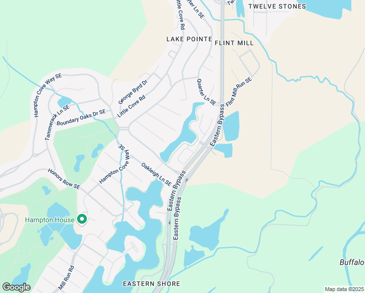 map of restaurants, bars, coffee shops, grocery stores, and more near 3189 Mallard Point Drive Southeast in Owens Cross Roads