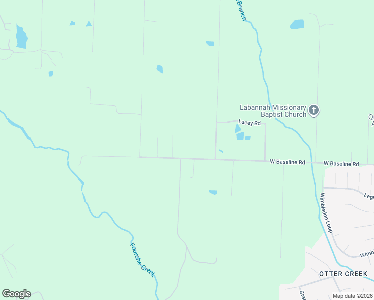 map of restaurants, bars, coffee shops, grocery stores, and more near 16001 West Baseline Road in Little Rock