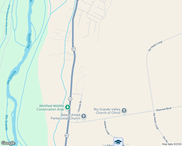 map of restaurants, bars, coffee shops, grocery stores, and more near 19 Stella Court in Belen