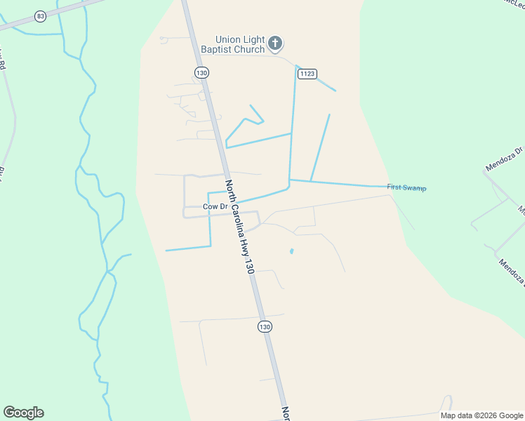 map of restaurants, bars, coffee shops, grocery stores, and more near 11814 North Carolina 130 in Maxton