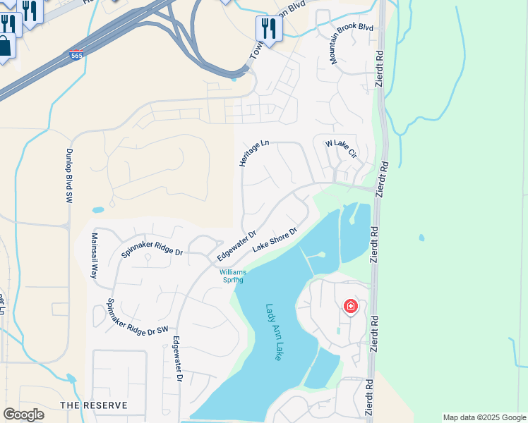 map of restaurants, bars, coffee shops, grocery stores, and more near 106 Cane Brook Court in Madison