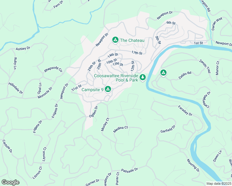 map of restaurants, bars, coffee shops, grocery stores, and more near 115 37th Street in Ellijay