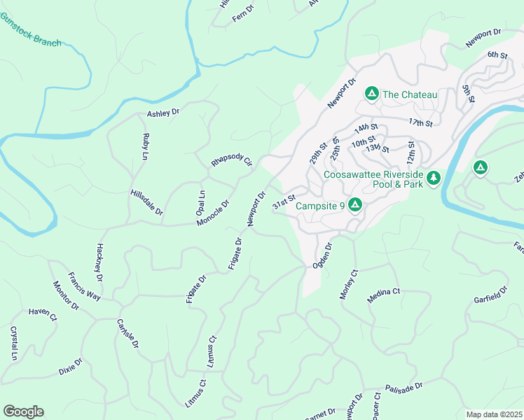 map of restaurants, bars, coffee shops, grocery stores, and more near 2037 Newport Drive in Ellijay