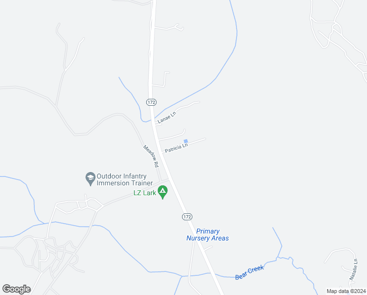 map of restaurants, bars, coffee shops, grocery stores, and more near 122 Patricia Lane in Hubert