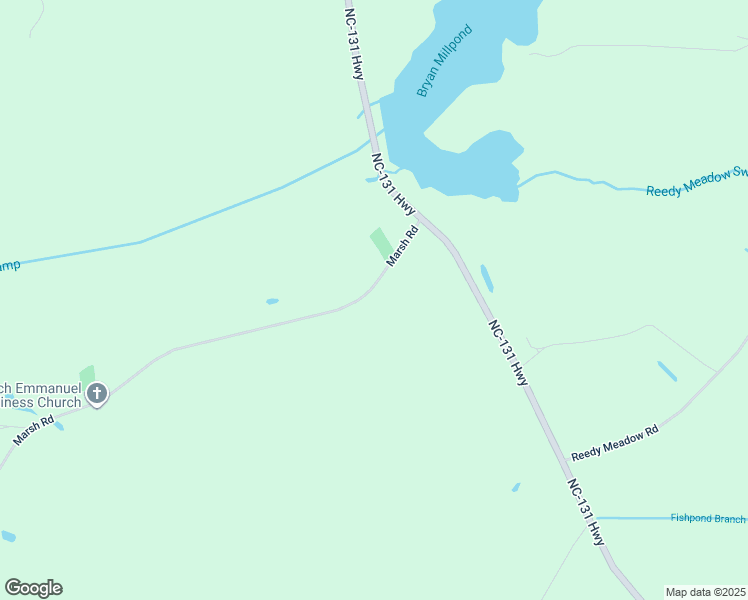 map of restaurants, bars, coffee shops, grocery stores, and more near 213 Marsh Road in Bladenboro