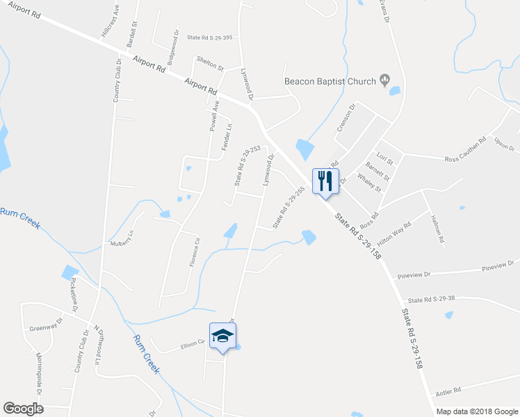 map of restaurants, bars, coffee shops, grocery stores, and more near 2181 Lynwood Drive in Lancaster