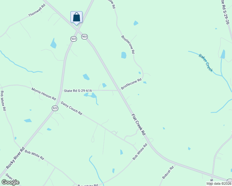 map of restaurants, bars, coffee shops, grocery stores, and more near 1968 State Road S-29-616 in Heath Springs