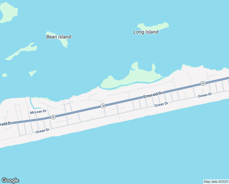 map of restaurants, bars, coffee shops, grocery stores, and more near 5212 Bogue Sound Drive in Emerald Isle