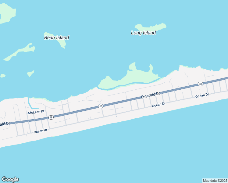 map of restaurants, bars, coffee shops, grocery stores, and more near 5212 Bogue Sound Drive in Emerald Isle