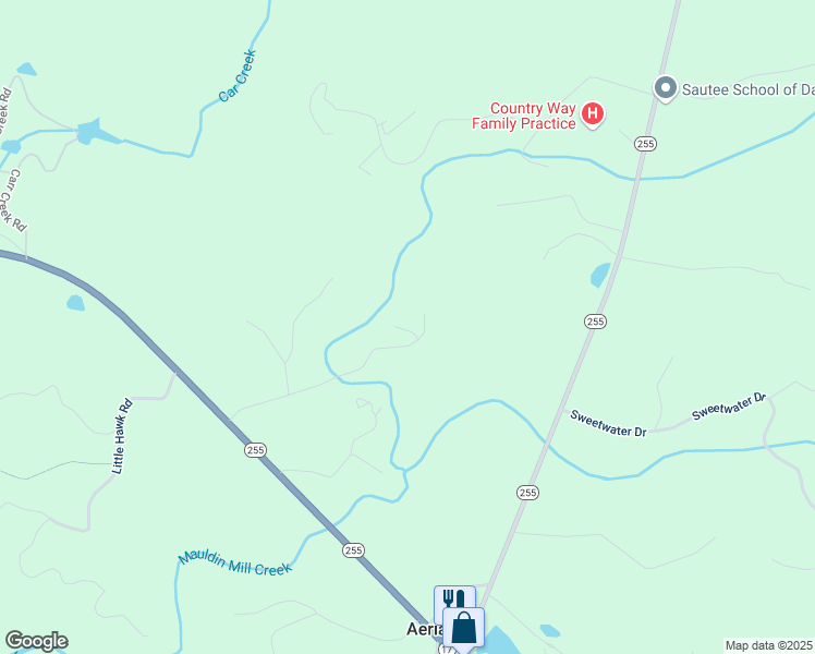 map of restaurants, bars, coffee shops, grocery stores, and more near 289 Lost Habersham Valley in Clarkesville