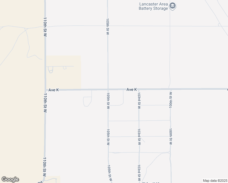 map of restaurants, bars, coffee shops, grocery stores, and more near 105 West Avenue K in Lancaster