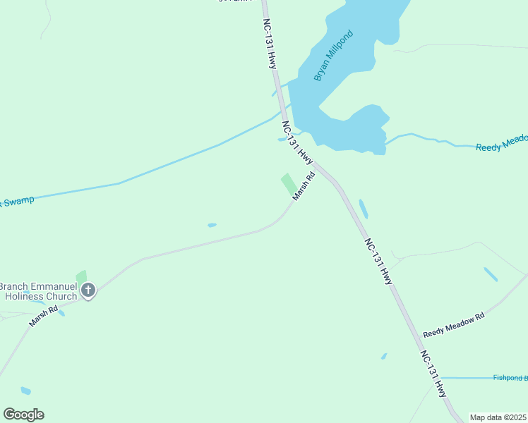 map of restaurants, bars, coffee shops, grocery stores, and more near 166 Marsh Road in Bladenboro