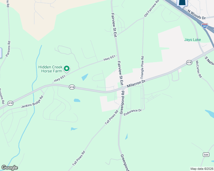map of restaurants, bars, coffee shops, grocery stores, and more near 310-322 Milacron Drive in Fountain Inn