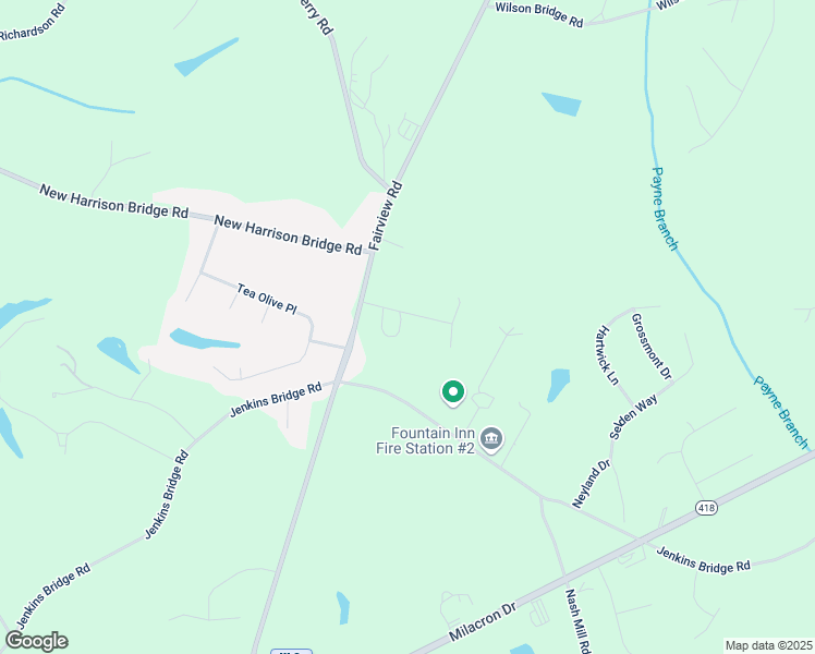 map of restaurants, bars, coffee shops, grocery stores, and more near 112 Talley Court in Simpsonville