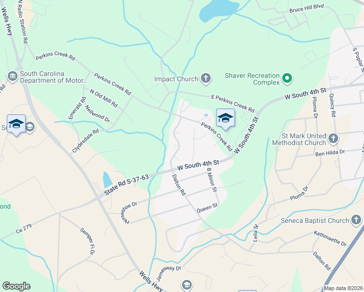 map of restaurants, bars, coffee shops, grocery stores, and more near 213 Tamarack Drive in Seneca
