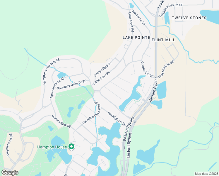 map of restaurants, bars, coffee shops, grocery stores, and more near 2603 Elderdale Drive Southeast in Owens Cross Roads