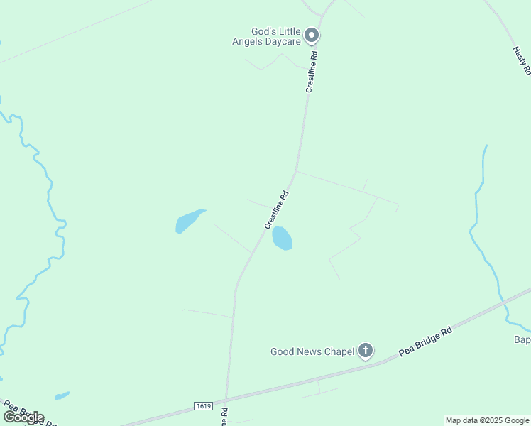 map of restaurants, bars, coffee shops, grocery stores, and more near 6360 Crestline Road in Laurinburg