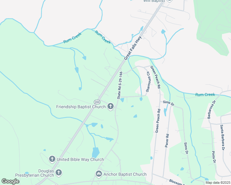 map of restaurants, bars, coffee shops, grocery stores, and more near 2473 Great Falls Highway in Lancaster